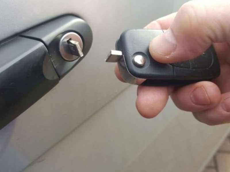 Automotive locksmith car key replacement
