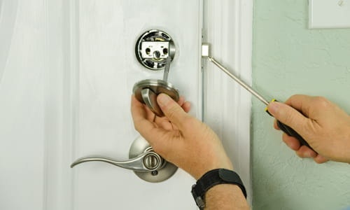 Deadbolt installation in Portland