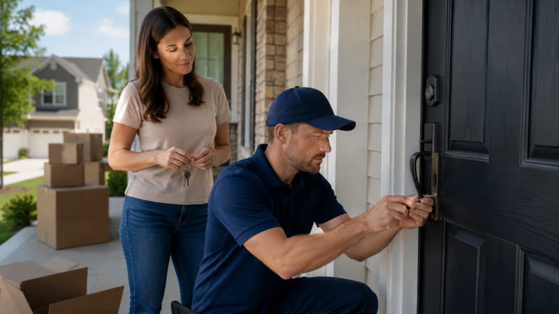 Moving to a new home general lock installation